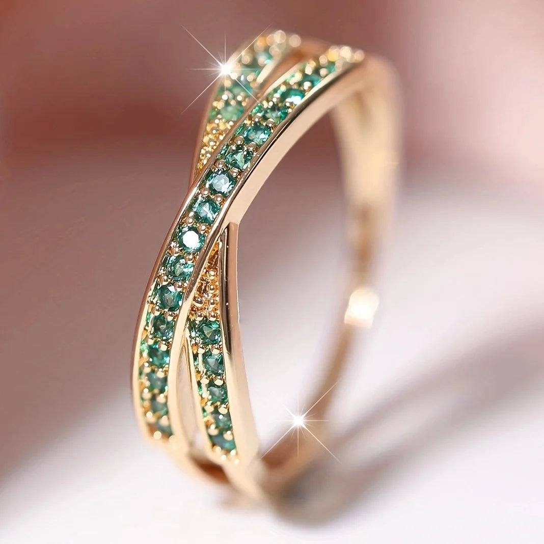 Bague Élégance Croisée