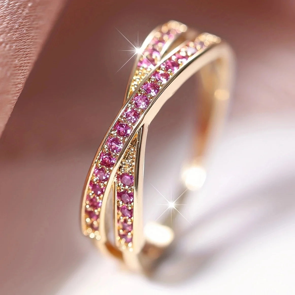 Bague Élégance Croisée